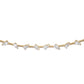 14kt gold floating teardrop diamond tennis bracelet