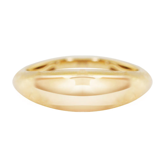 14kt gold dome ring