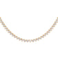 14kt gold and diamond classic tulip tennis necklace