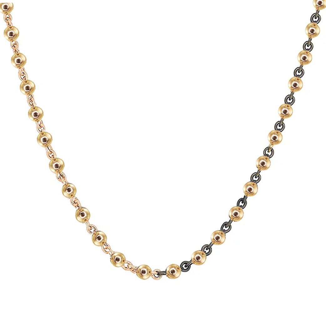 14kt gold 1.8mm solid ball chain necklace