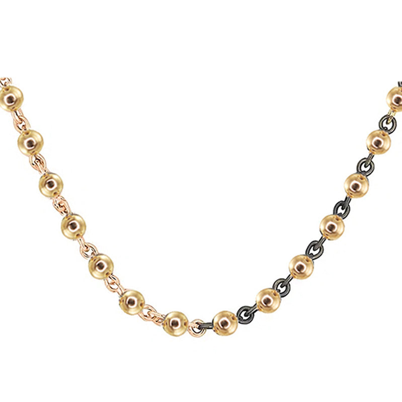 14kt gold 1.8mm solid ball chain necklace