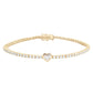 gold diamond tennis bracelet