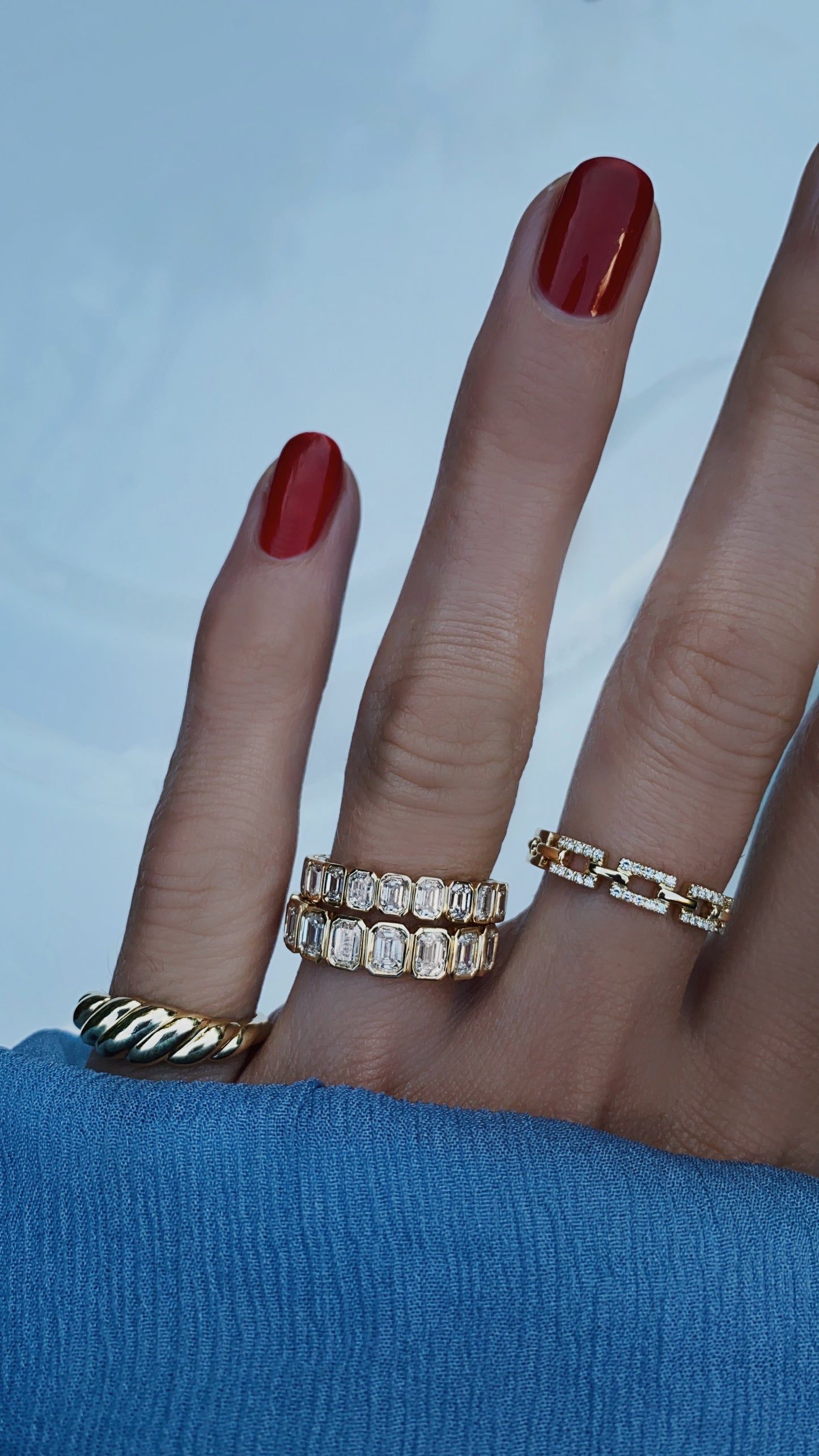 handmade emerald rings for women