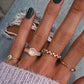 14kt gold and diamond mini nail ring - Luna Skye
