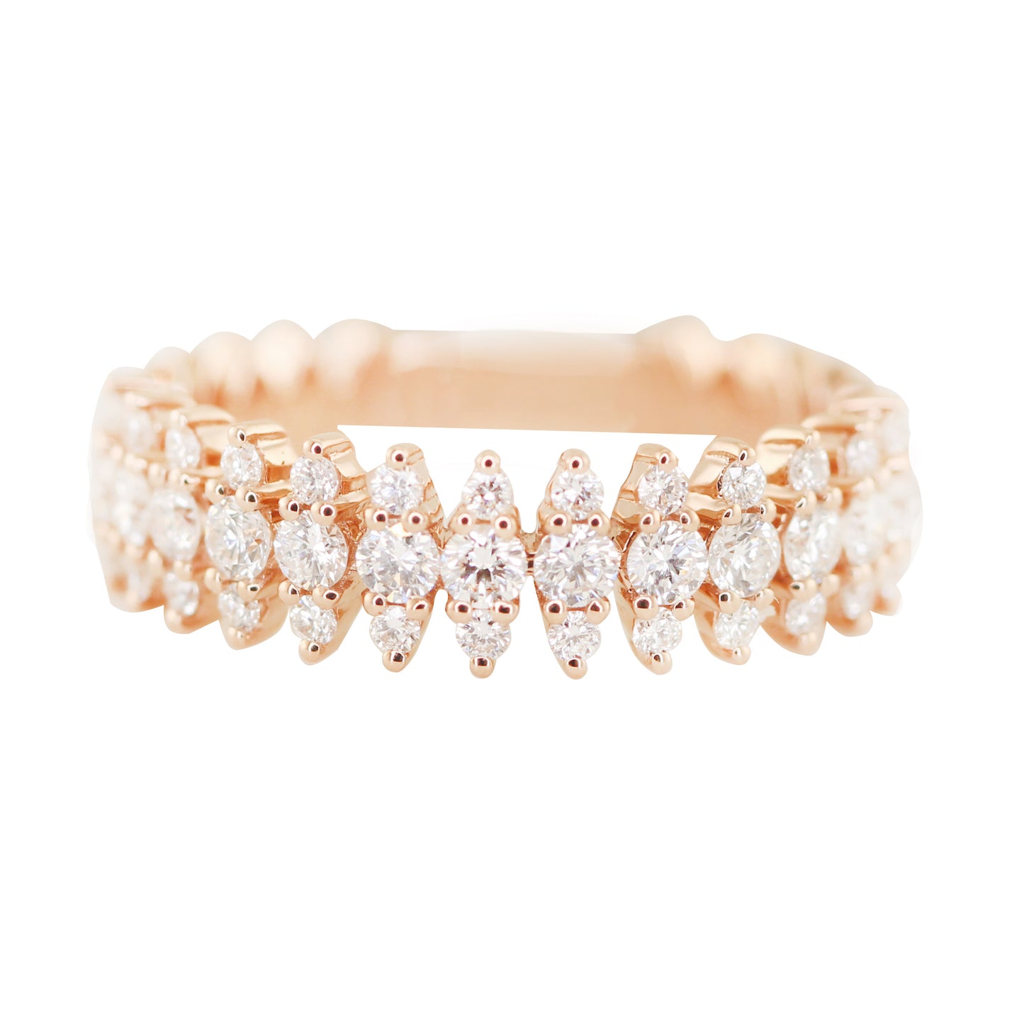 14kt gold and diamond spike ring - Luna Skye