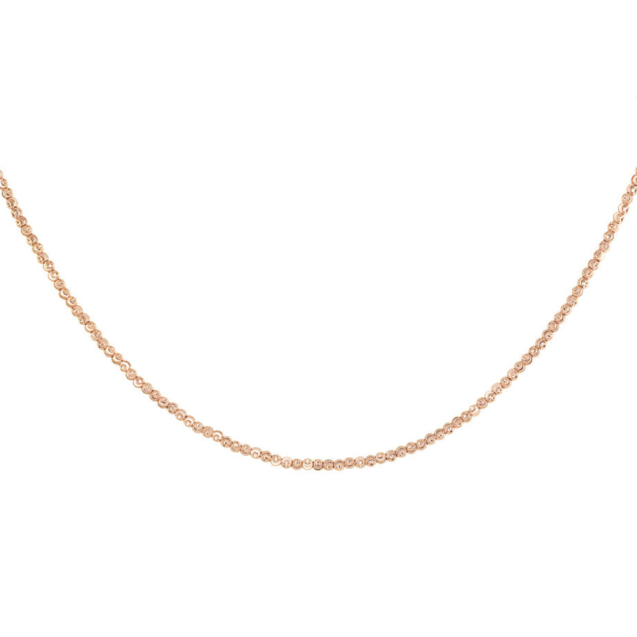 14kt gold full diamond cut beaded choker - Luna Skye