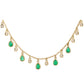 gold emerald diamond necklaces