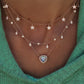 14kt gold mini teardrop diamond drip choker necklace - Luna Skye