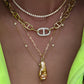gold paperclip chain necklaces