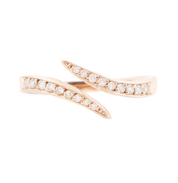14kt gold and diamond Lusia ring - Luna Skye