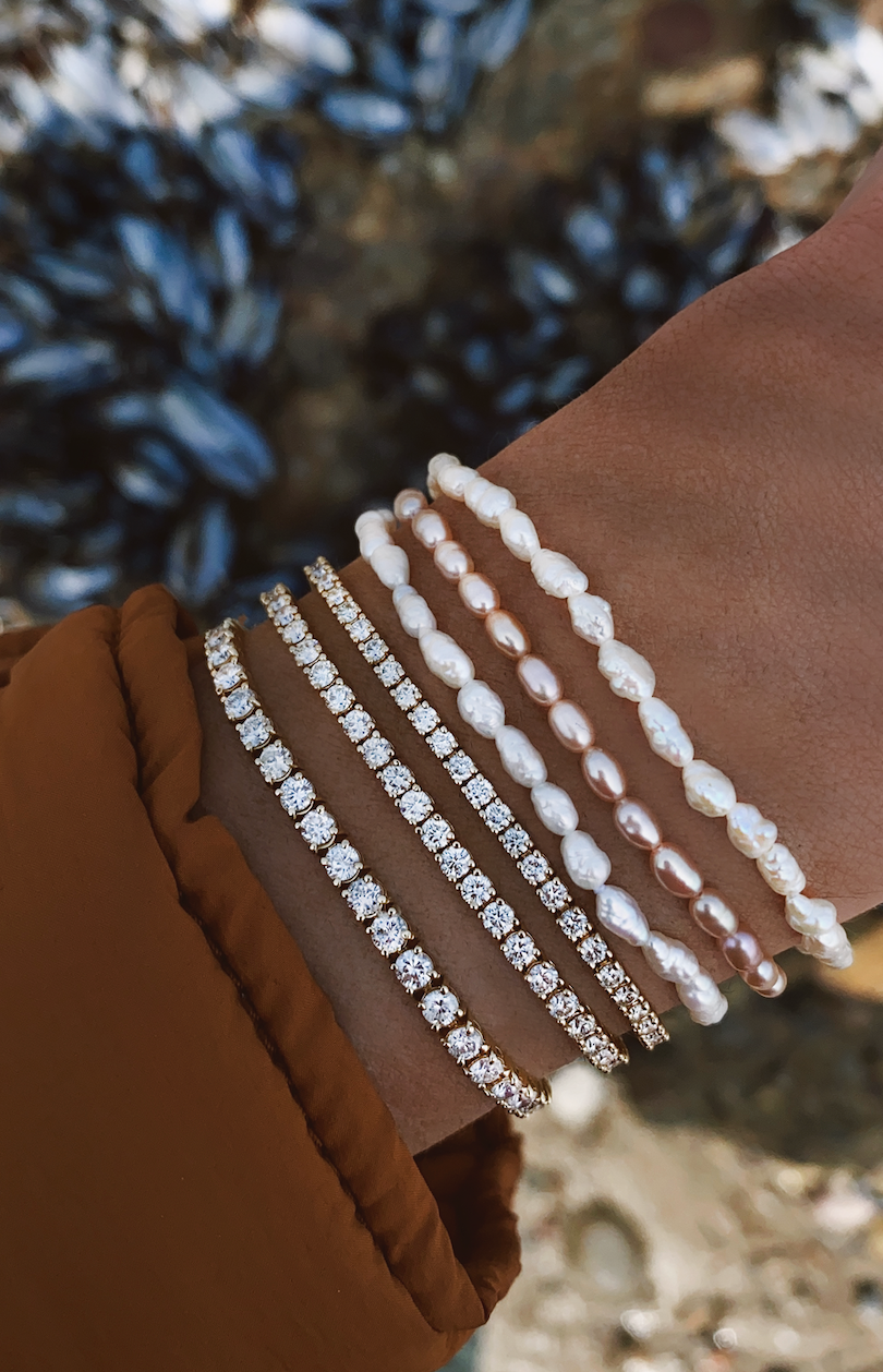 14kt gold grande diamond tennis bracelet