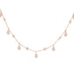 14kt gold teardrop diamond drip choker necklace - Luna Skye