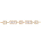 14kt gold baguette section bracelet - Luna Skye