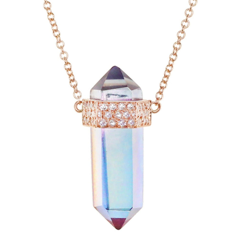 Rose Gold Crystal Necklace