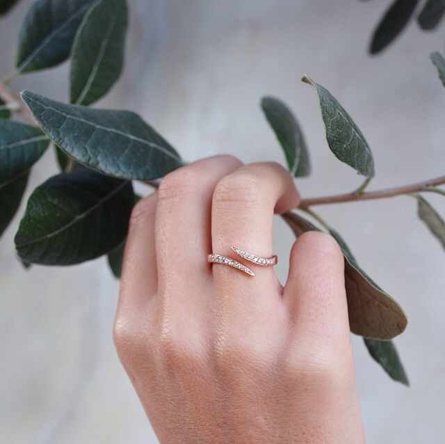 14kt gold and diamond Lusia ring - Luna Skye