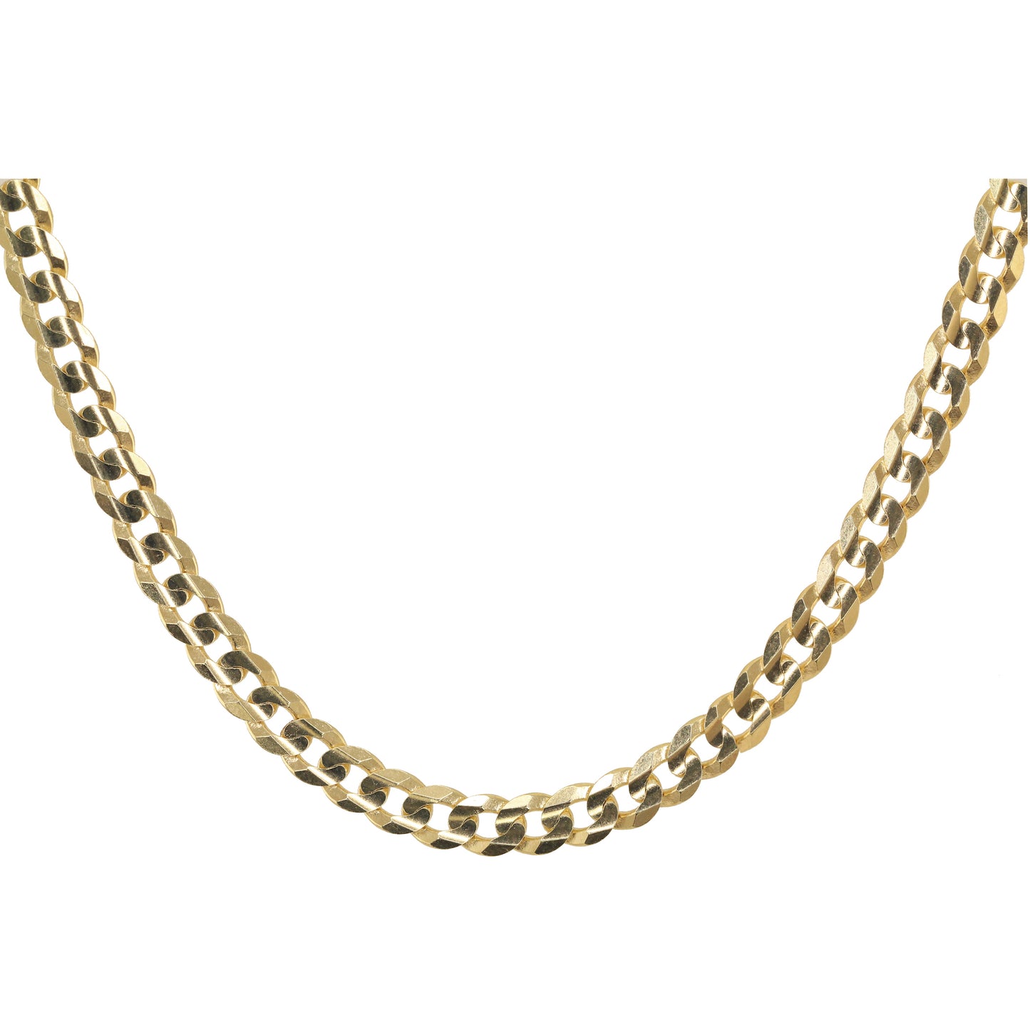 14kt gold flat link chain necklace - Luna Skye
