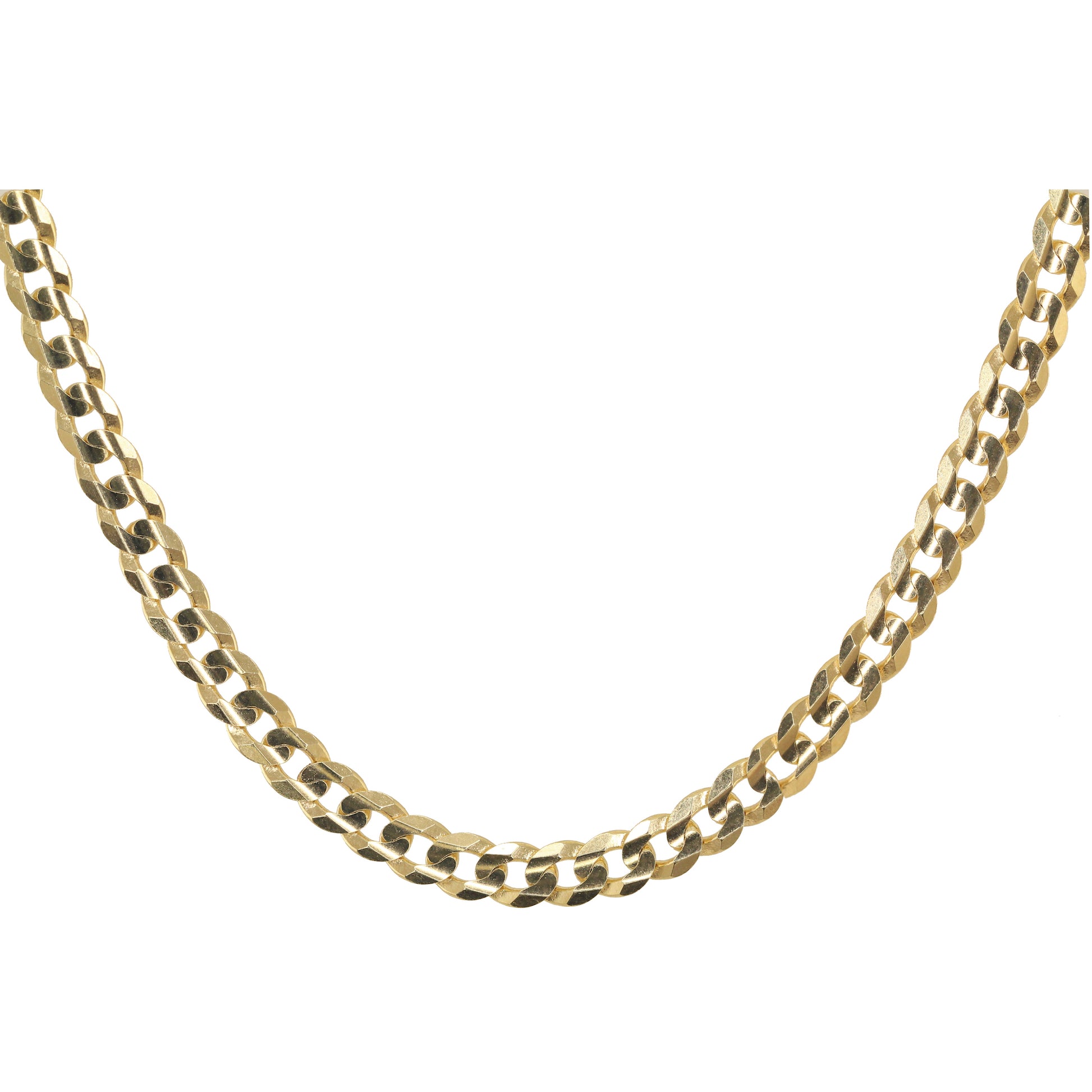 14kt gold flat link chain necklace - Luna Skye