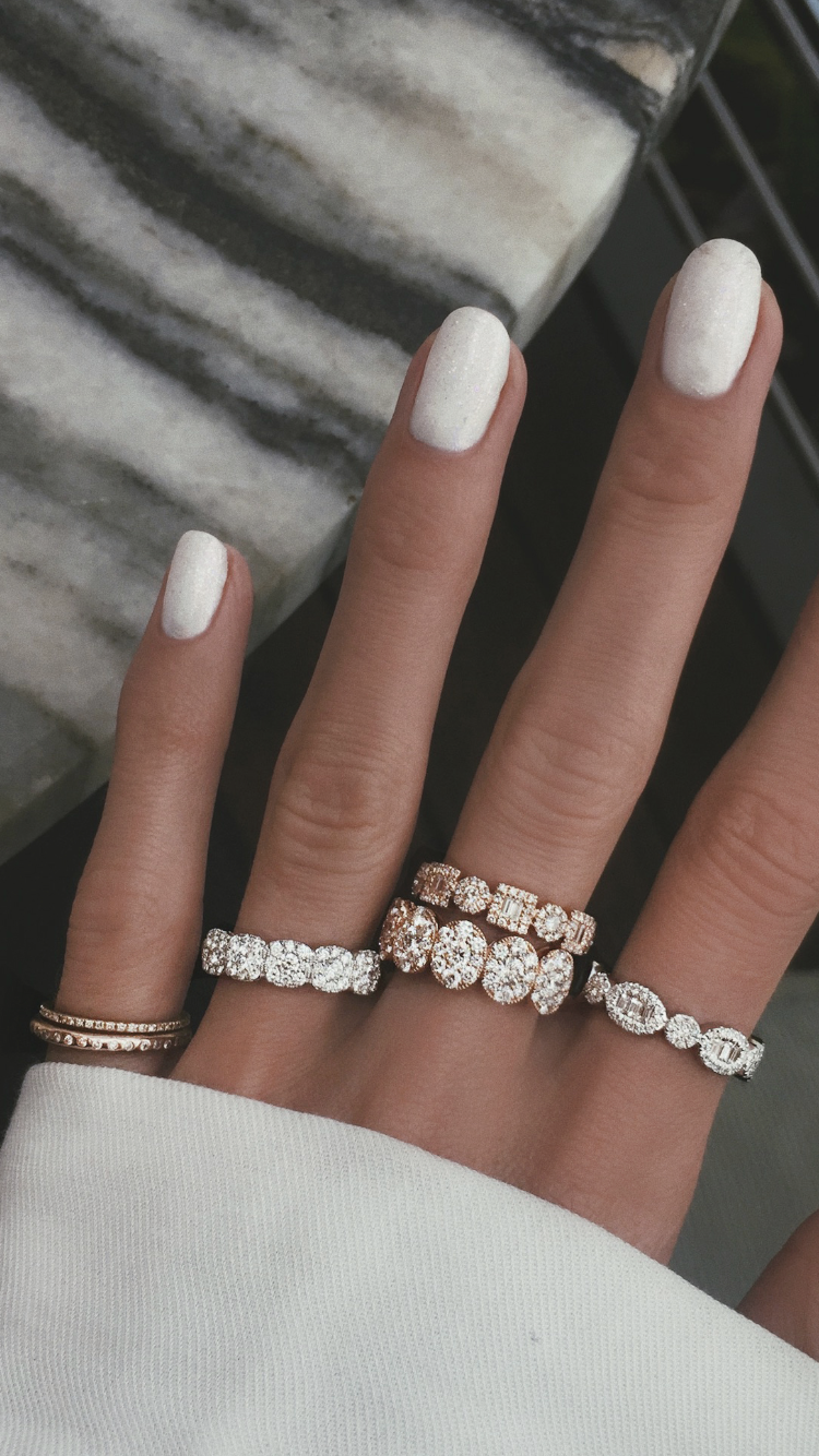 14kt yellow gold and diamond geometric ring - Luna Skye