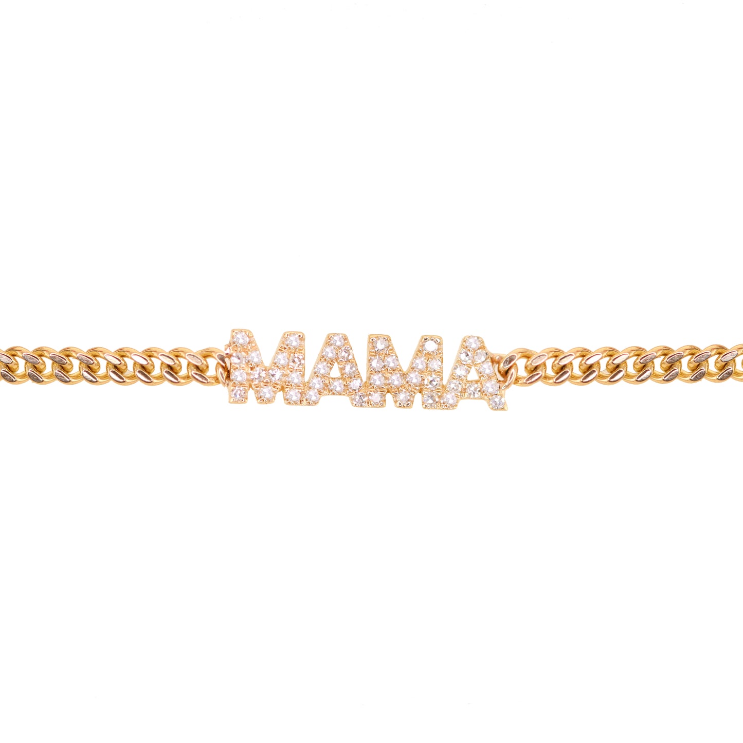 handmade solid gold link bracelet