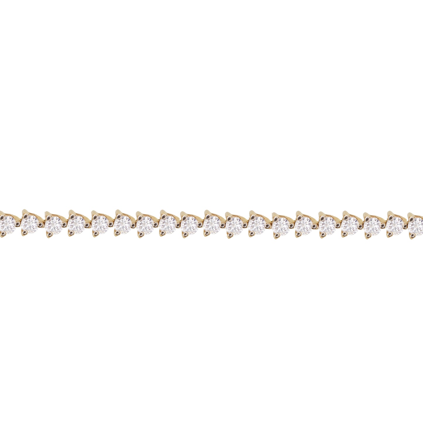 14kt gold and diamond mini prong tennis bracelet