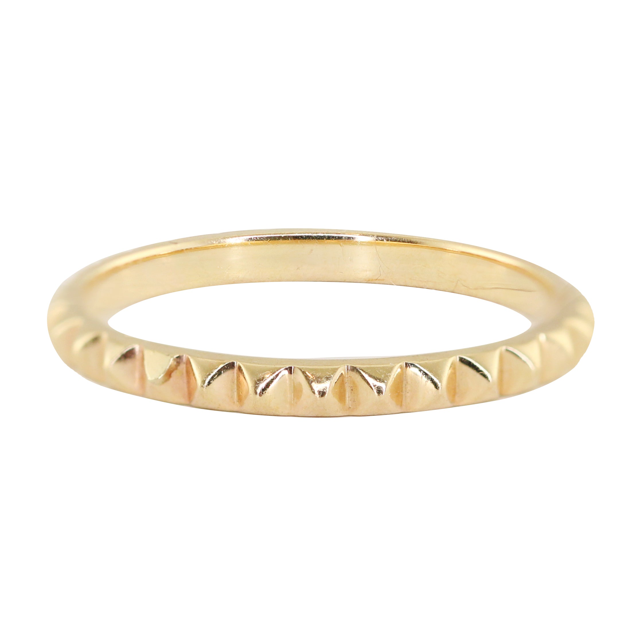 14kt gold pyramid ring | Luna Skye