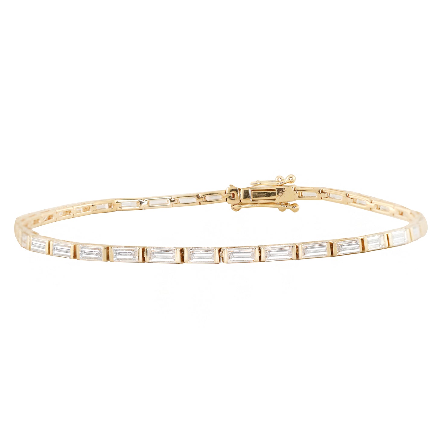 gold and diamond tennis bracelet