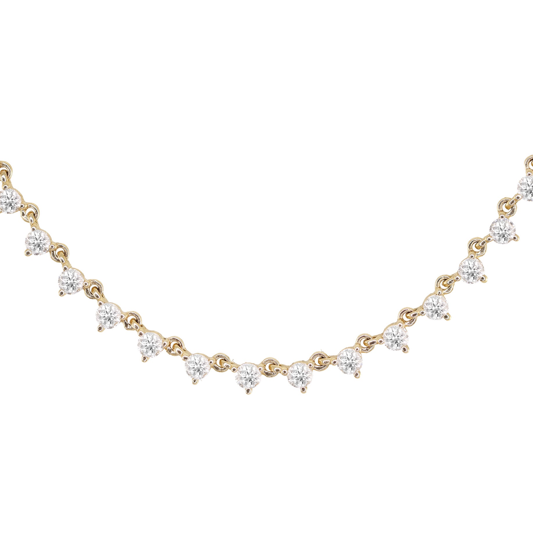 Gold diamond choker chain Clearance