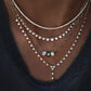 14kt gold full diamond bezel lariat necklace