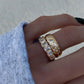 14kt gold and diamond Queen of Cosmos Constellation band