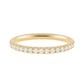 14kt gold and diamond 2mm medium eternity band