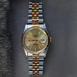 Rolex Datejust Jubilee Two-Tone 36mm Champagne Dial