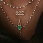 14kt gold full diamond bezel lariat necklace