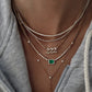 14kt gold and diamond classic tennis necklace