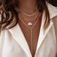 14kt gold graduated diamond scalloped bezel tennis necklace
