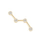 14kt gold and diamond constellation stud