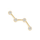 14kt gold and diamond constellation studs