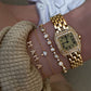 14kt gold and diamond spaced mama bracelet