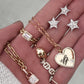 14kt gold full diamond star stud