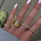 14kt gold spring ring