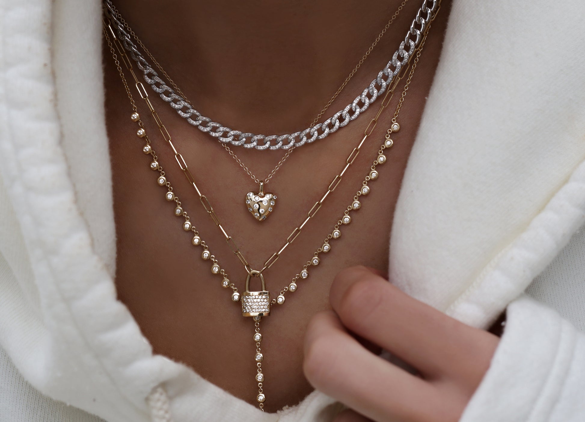 Fortunebaby [EXCLUSIVE] 14K Gold Puffy Heart Charm — Etc