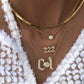 14kt gold round diamond donut bezel necklace on ball chain