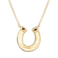 14kt gold horseshoe necklace