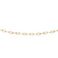 14kt gold baby paperclip chain bracelet