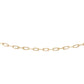14kt gold baby paperclip chain bracelet