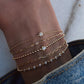 14kt gold baby paperclip chain bracelet