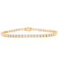 14kt gold classic diamond tennis bracelet