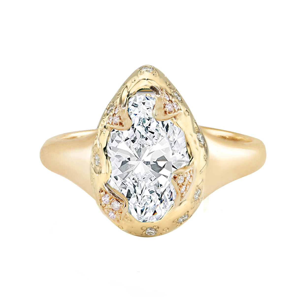14kt gold and diamond claw ring – Luna Skye