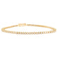 14kt gold diamond poppy tennis bracelet