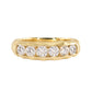 14kt gold diamond treasure band