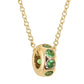 14kt gold rondelle bead necklace